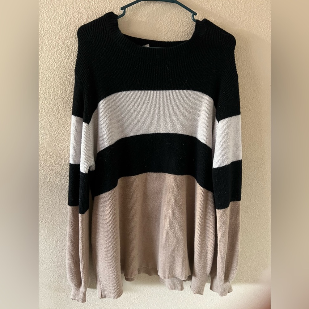 2XL Chic Soul striped sweater. Good condition